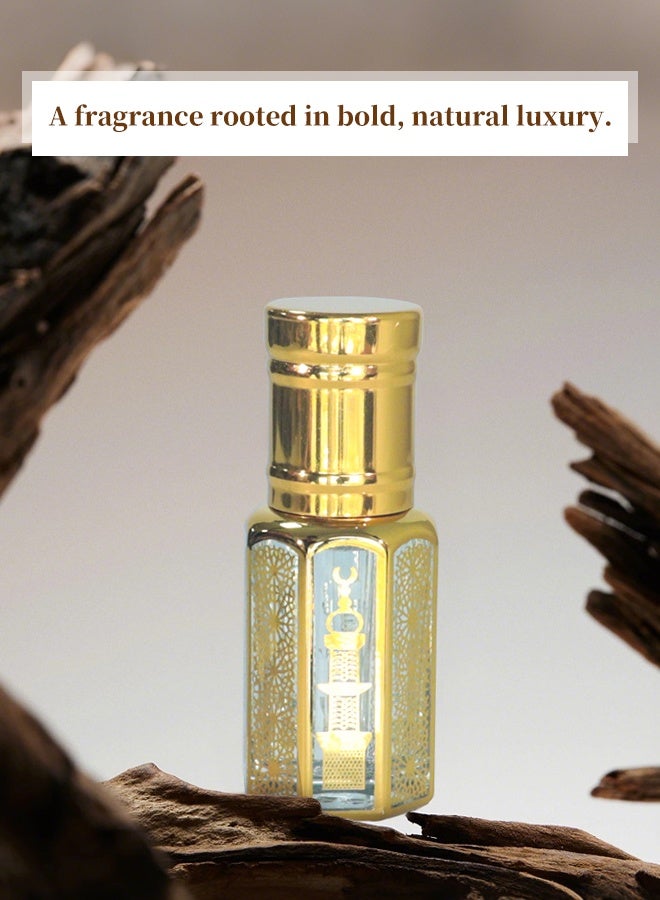Alcohol-Free Perfume Oil 10ml, Long Lasting Unisex Attar with Bergamot Apple Cardamom, Patchouli Vetiver Tobacco Oriental Woody Scent, Roll-On Travel Size for Men and Women - Image 3